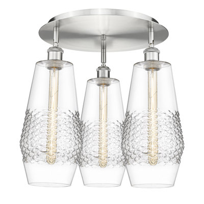 Plafonnier encastré en verre Betsie