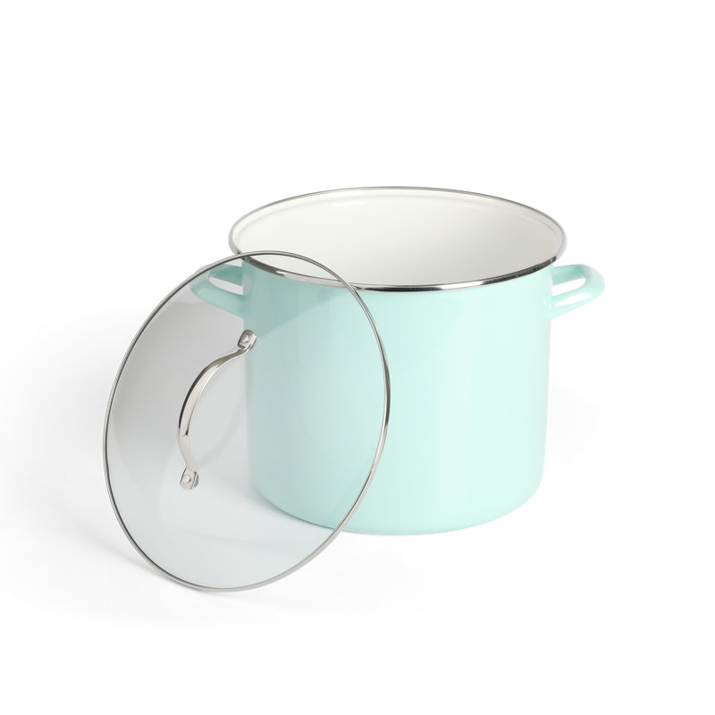 Martha Stewart Thayer 8-Quart Stock Pot w/ Lid - Martha Blue, 12 qt.