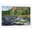 Rapids with Cliff Above Cache La Poudre River, Colorado - impression sur toile-30526322
