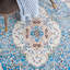 Tapis oriental turquoise / beige-79800575