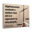Righteousness Proverbs 14:34 - Wrapped Canvas Print
