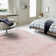 Natonia Shiny Shaggy Pink Area Rug