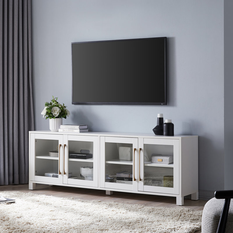 Quincy Unfinished TV Stand for TVs up to 75", White