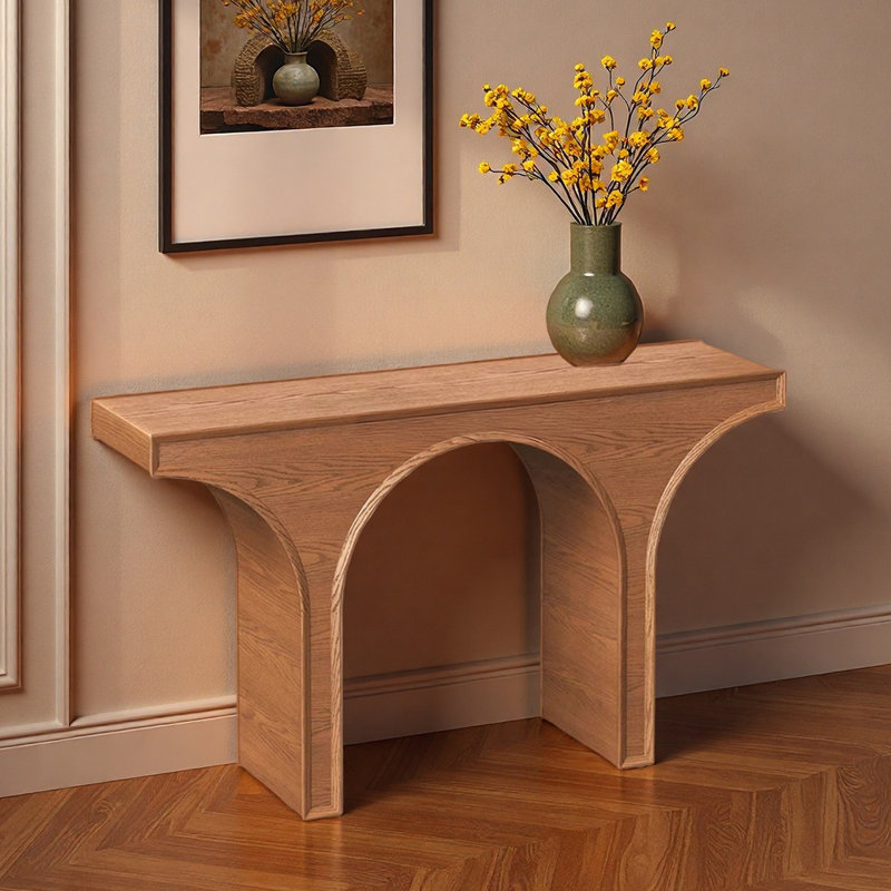 Console simple de style français, Brun