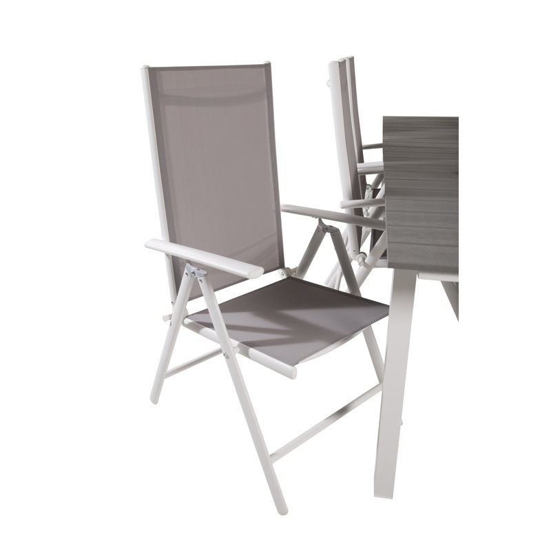 Faiyaz 6 - Person Patio Dining Set with Extendable Rectangular Table