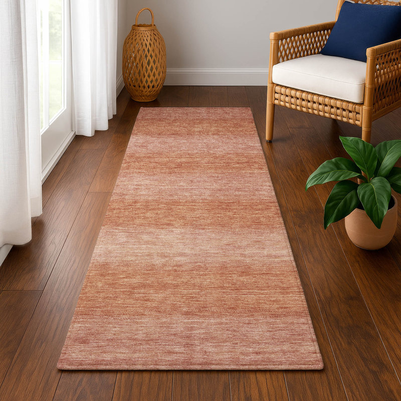 Premium Machine Washable Lubbers AMF1733 Stripe Rug, Runner 2'3" x 7'6"