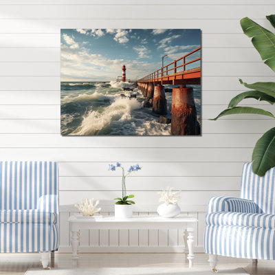 " Pier Whispering Waves III "