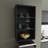 Black 36" Wall Cabinet For Display And Organization In Kitchens - 36 Garage, Bedroom, Living Area-429261927
