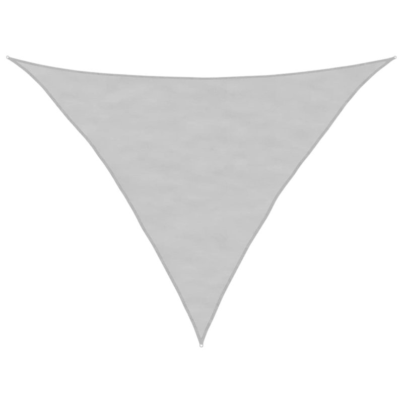 Calynne 100% Polyester Oxford 5m x 5m x 6m Triangle Shade Sail, Light Grey