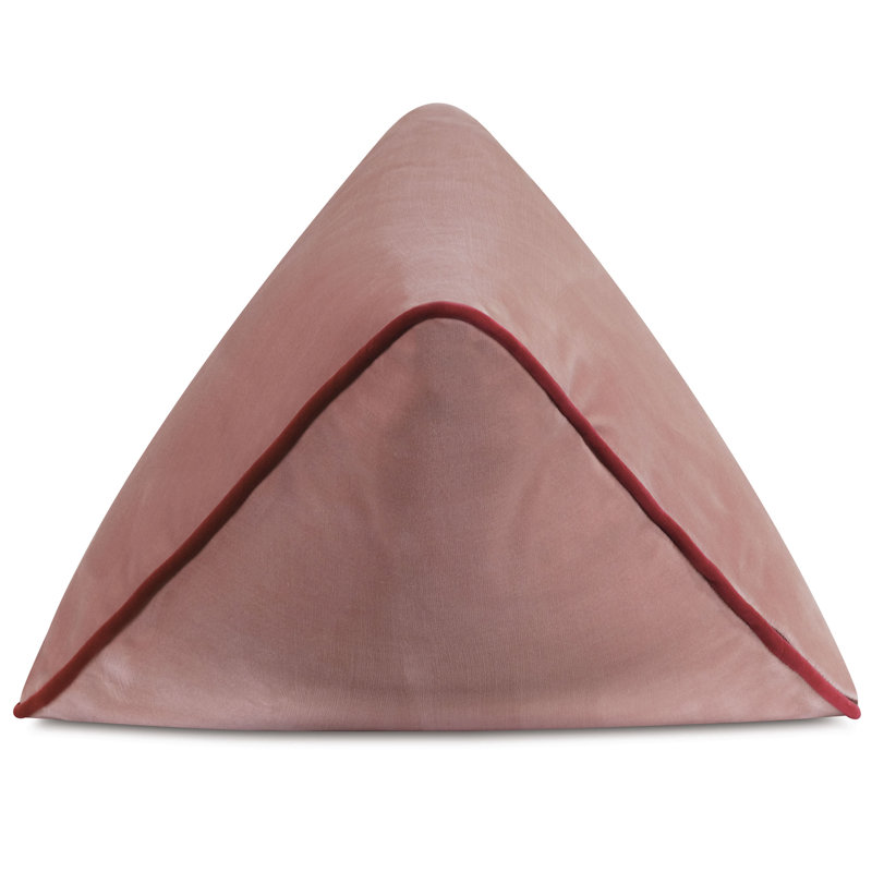 Studio 773 Lifestyle Velvet Triangular Pillow Cover & Insert, Pink