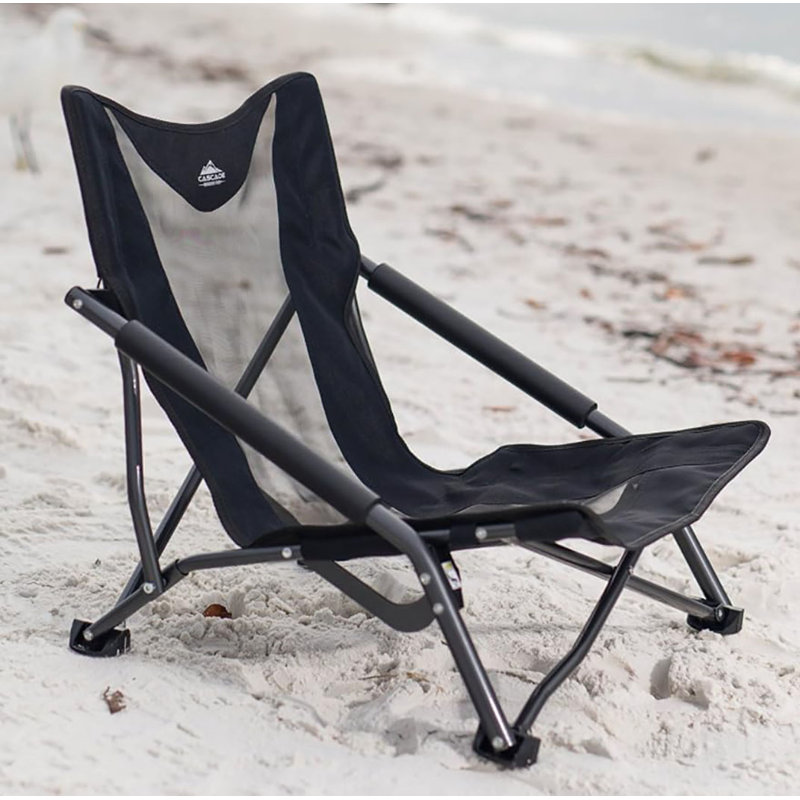 Chaise de plage Adelfo, Noir