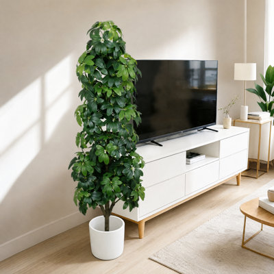 6 Ft Artificial Tree In Pot For Indoor And Outdoor Decor