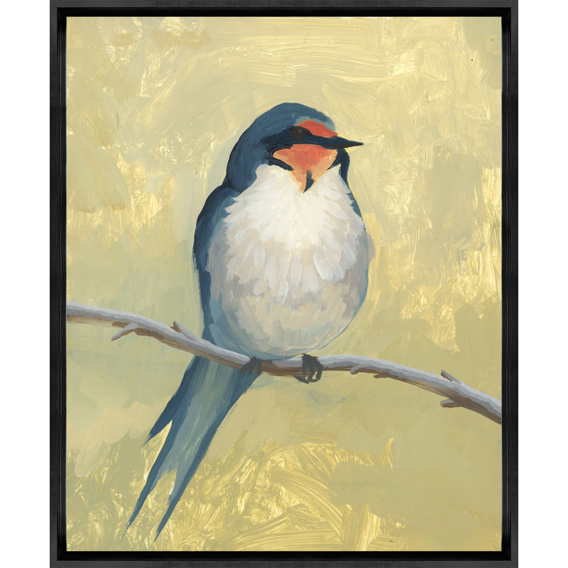 Small Blue Bird II Print by Ryan Brown, 21.5" H x 17.5" W