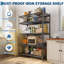 182.9cm W Steel Shelving Unit