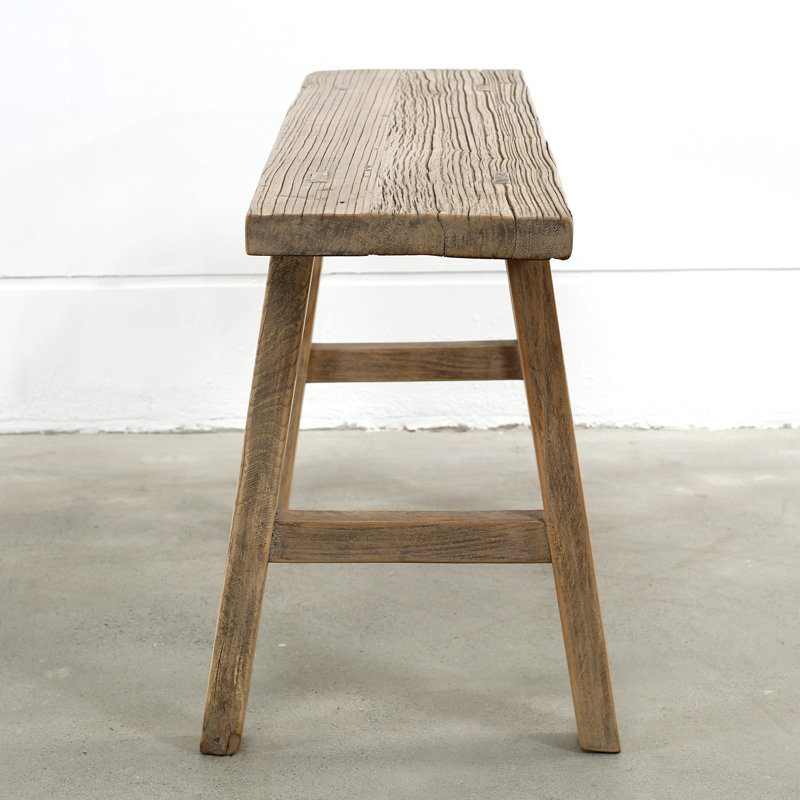 Solid Wood Bench, 20" H x 35" W x 10" D
