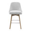 Tabouret de comptoir pivotant de 25,6 po Hiott-1798370045