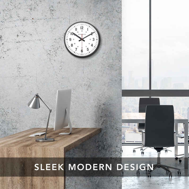 10 Inch Silent Continuous-Sweep Analog Wall Clock
