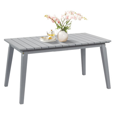 Patio Gray Wood Table