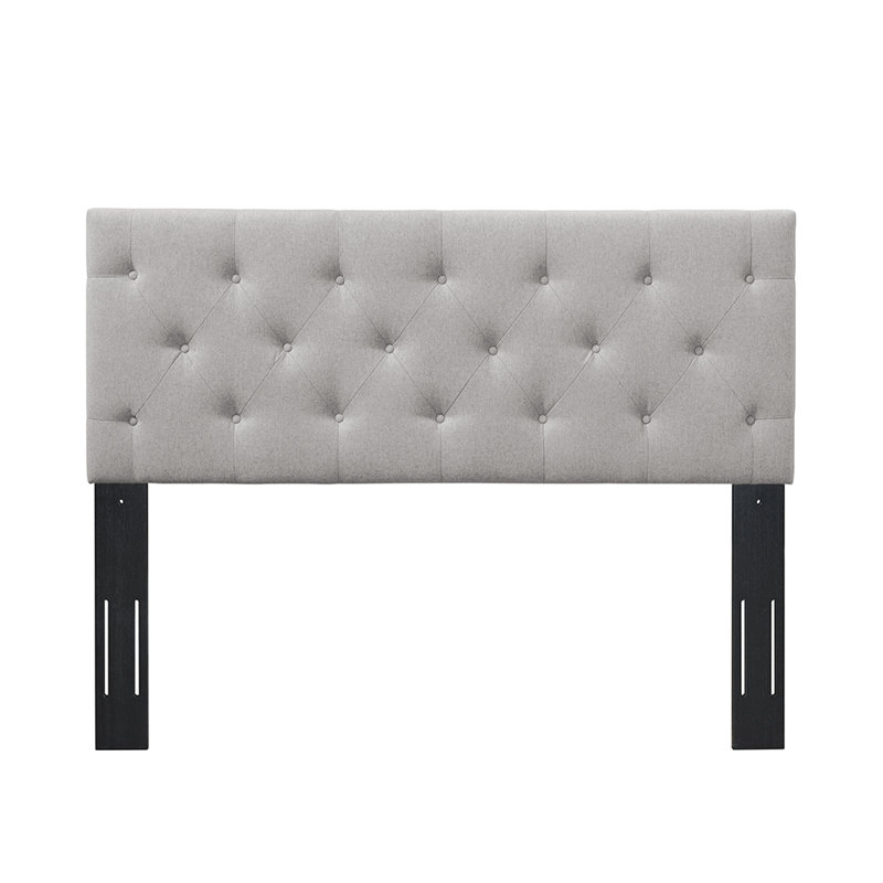 Bruegman Upholstered Headboard, Silver Gray, Queen