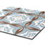 Carrelage de sol en porcelaine mate à motifs 8,7 po x 8,7 po Petals-64437187