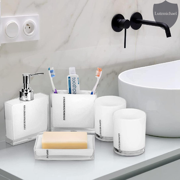 Melchiore 4 Piece Bathroom Accessory Set Orren Ellis