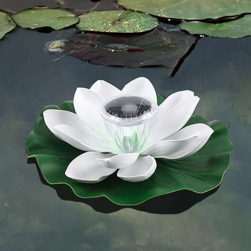 Solar Powered Outdoor Floating Pool Lights, White