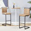 Tabouret de bar 42,5 po de hauteur Tech, ensemble de 2