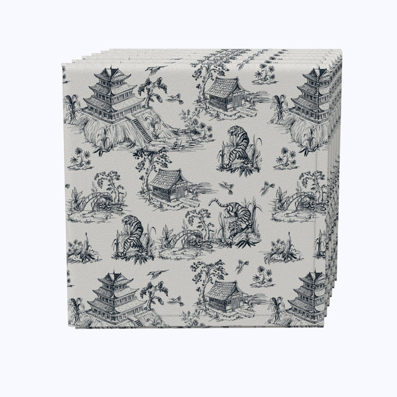 Cotton Floral Square Napkin