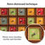 Brun + rouge + vert + bleu + jaune massif + armoire d'appoint en bois manufacturé-1915080495