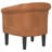 Leflar Faux Leather Barrel Chair-1449670669