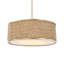Luminaire suspendu tambour en rotin 4 lumières Uttermost Pinchot