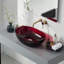 Lavabo de salle de bain vasque ovale en résine transparente 22 po x 15 po Pensen-115785731