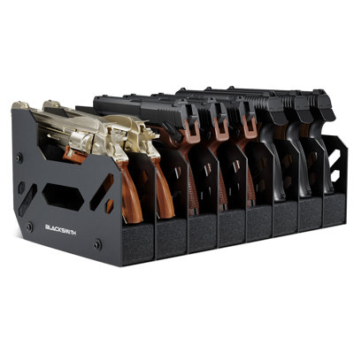 Le porte-pistolet peut contenir 8 pistolets