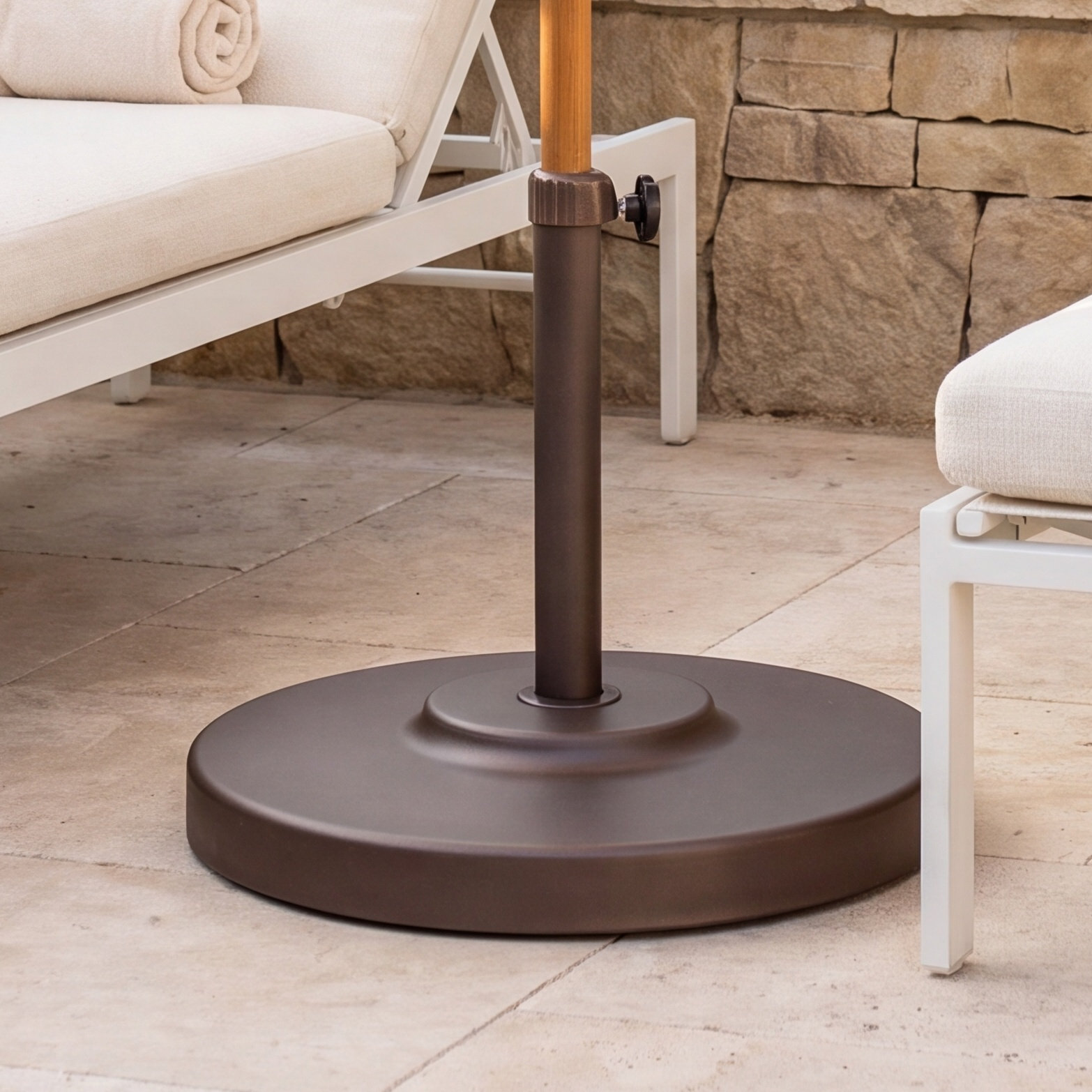 Harmonee Free-Standing Umbrella Base, Champagne