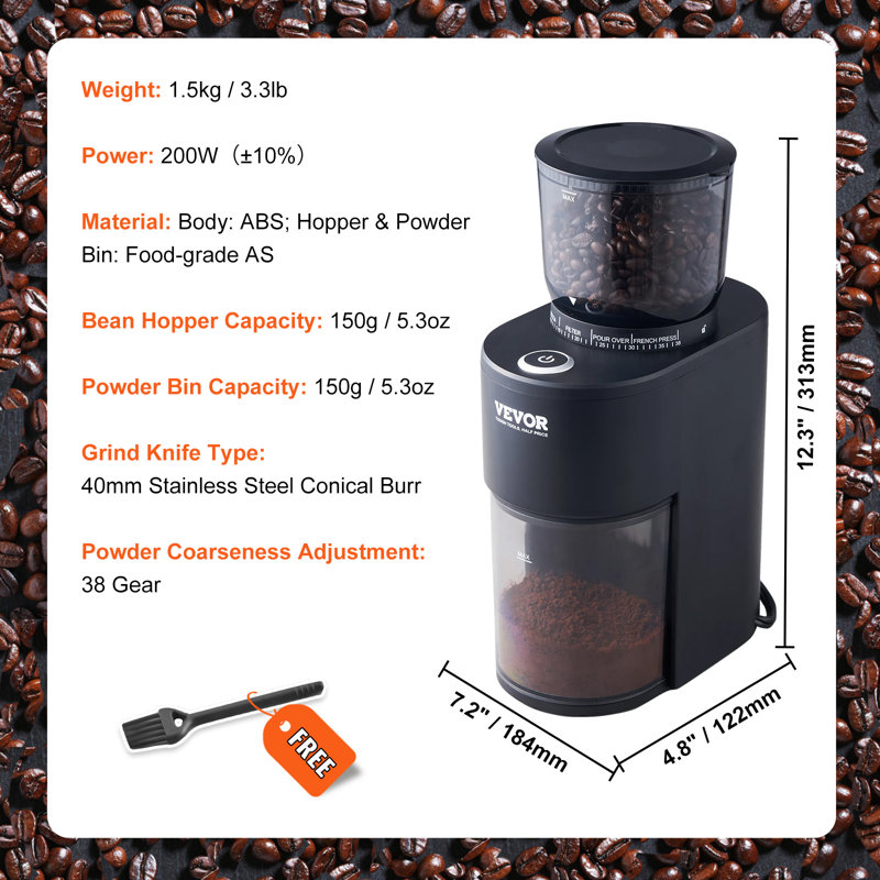 VEVOR Electric Blade Coffee Grinder