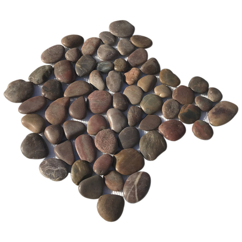 Pebble Random Sized Tile in Red