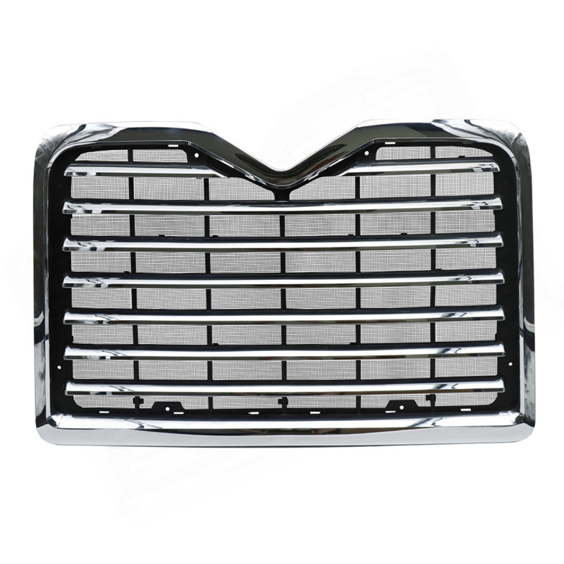Chrome Front Grille With Bug Screen Fit For Mack Vision Truck 2002-2016