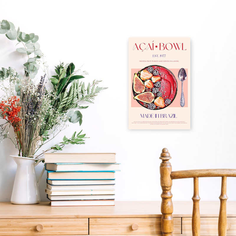 «Vibrant Aasaas Fruit Bowl», art mural vibrant, H 18 po x l 12 po