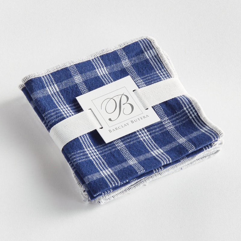 Caleb Cotton Plaid Square Napkin