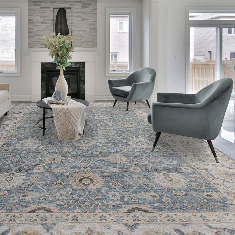 Wool Oriental Area Rug, Rectangle 9' x 12'