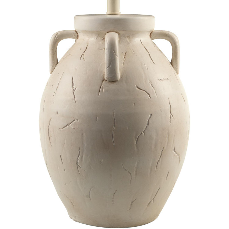 Bellarine Table Lamp, White Base/White Shade