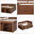 Maximized Storage Twin Daybed with 2 Pull-Out Drawers & 3 Shelves - Solid Wood, Walnut Finish-1121126849