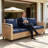 Outdoor Patio Sofa,Garden Rattan Wicker Sofa-1248482643