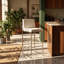 Tabouret de bar haut dossier Fuji l 19,5 po x P 16,5 po x H 40,5 po (ensemble de 3)