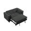 Canapé convertible en chenille avec table d'appoint, port USB et rangement caché pour la vie moderne-1088222528