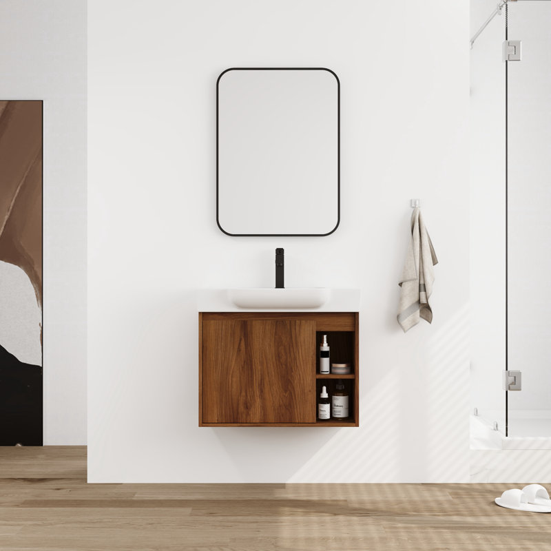 28'' Single Bathroom Vanity with Ceramic Top