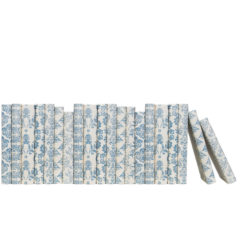 Blue Damask Wrapped: Color By The Foot