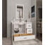 Ensemble de meuble-lavabo simple 41,3 po avec miroir Clabo-1088997914