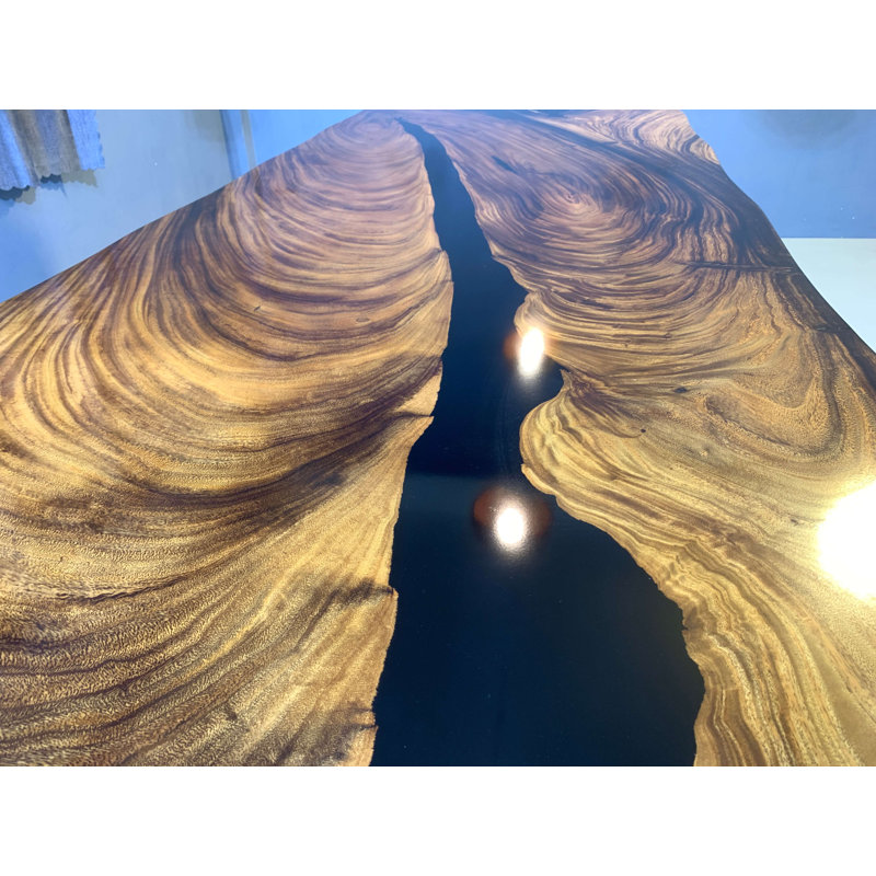 Gerardette Solid Wood Top Dining Table