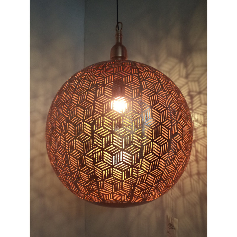 Itzel 1 - Light Sphere Pendant, 50 cm H x 40 cm W x 40 cm D